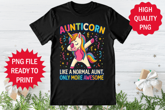 Aunticorn T-Shirt Design for Local Branding
