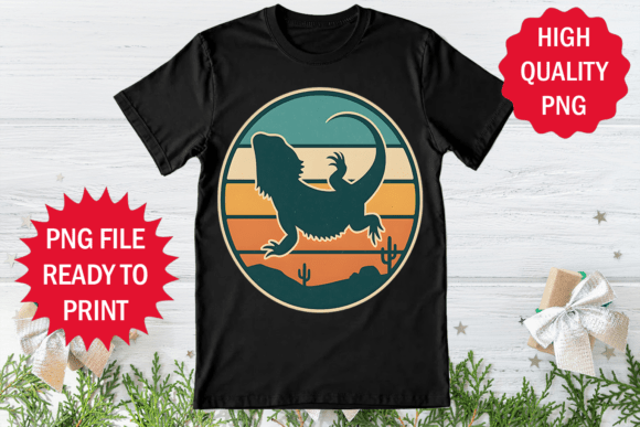 Bearded Dragon Lover Retro Graphics for T-Shirt Designs