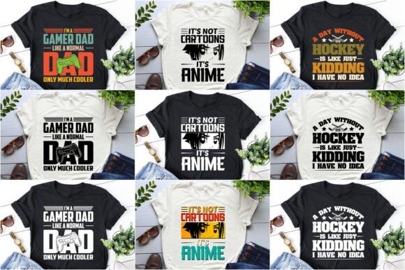 Cool T Shirt Design Bundle PNG