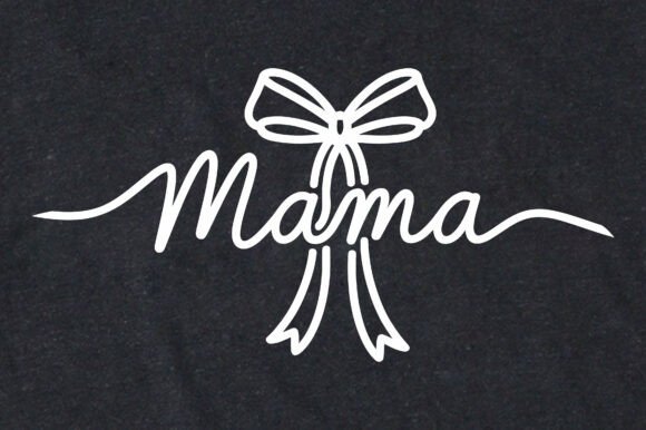 Cute Mama Bow PNG SVG Design Review