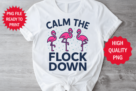Funny Flamingo Clipart T-Shirt Design