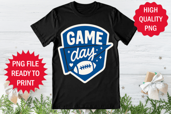 Game Day American Football Lover Png Art: Graphics for T-Shirt Designs