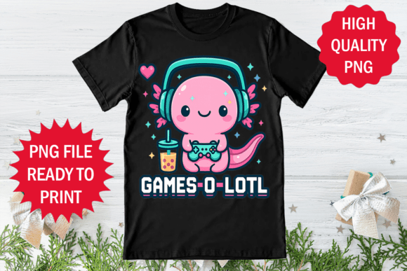 Games O Lotl Game Lover T-shirt Design