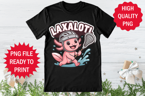 Laxalotl Funny Axolotl Design Shirt