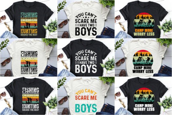 Popular T-Shirt Design Bundle PNG Graphics