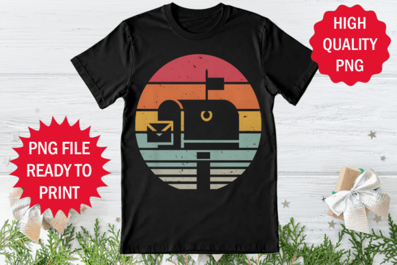 Retro Vintage Mailbox Graphics & T-Shirt Designs