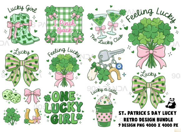 St. Patrick’s Day Lucky SVG PNG Bundle: Graphics & T-Shirt Designs