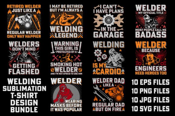 Welding Sublimation Graphics & T-Shirt Designs