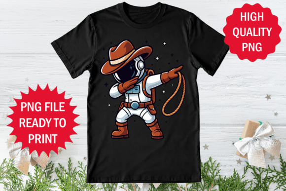 Western Style Cowboy Astronaut Graphics